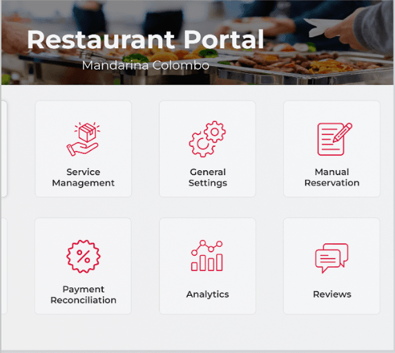 Rush reservation book interface